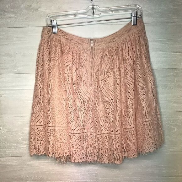 Xhilaration Blush-Pink Laced Skirt - Picture 5 of 6